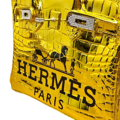 Hermès Birkin Bag Gold Chrome – Scultura Pop Art GF Exclusives