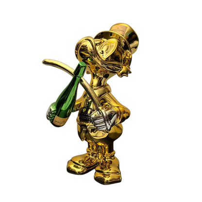 Moët & Chandon Champagne Duck Gold Chrome – Scultura Pop Art GF Exclusives