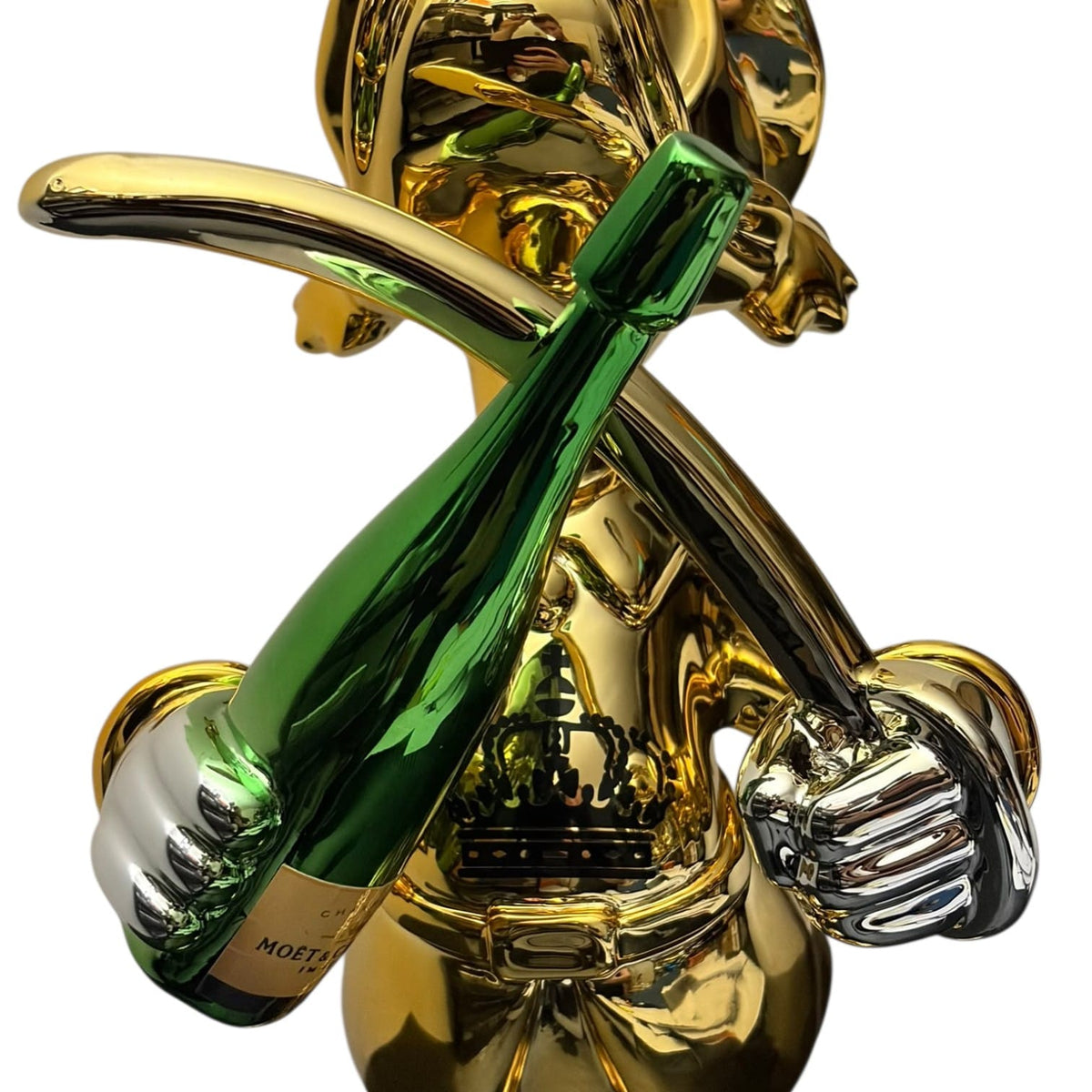 Moët & Chandon Champagne Duck Gold Chrome – Scultura Pop Art GF Exclusives
