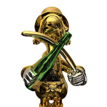 Moët & Chandon Champagne Duck Gold Chrome – Scultura Pop Art GF Exclusives