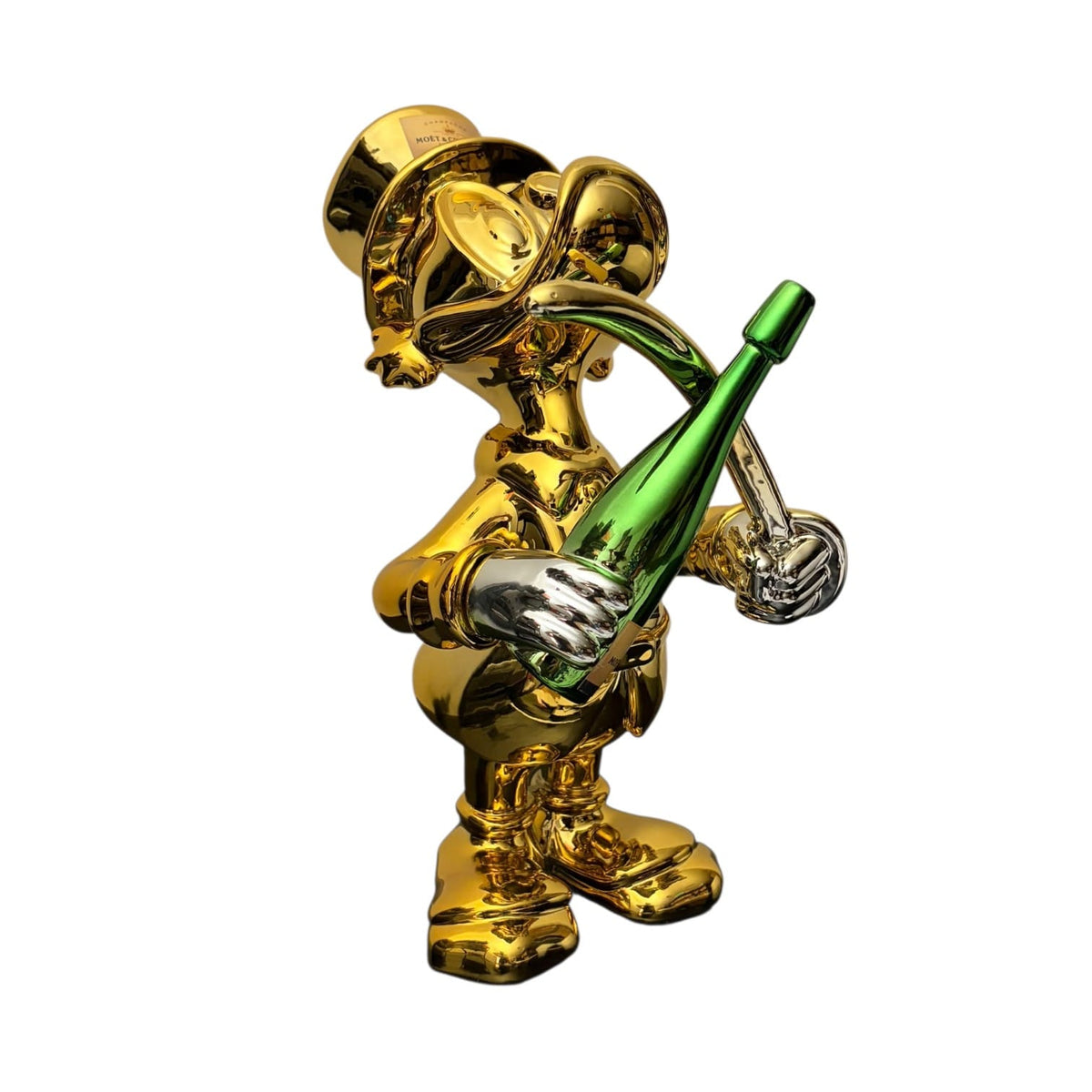 Moët & Chandon Champagne Duck Gold Chrome – Scultura Pop Art GF Exclusives