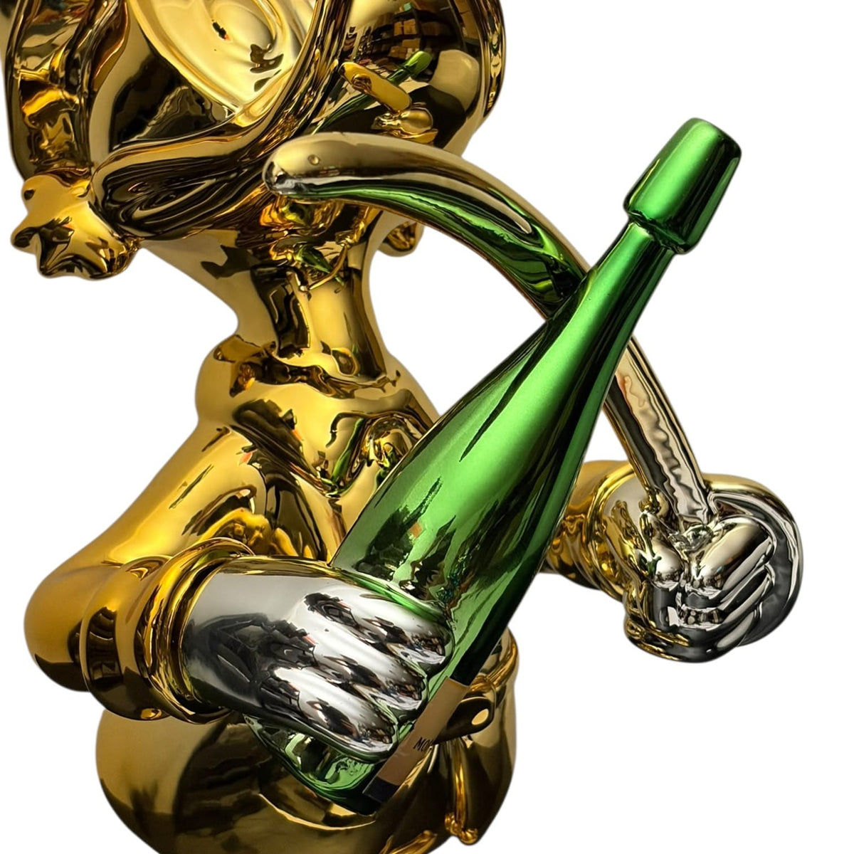 Moët & Chandon Champagne Duck Gold Chrome – Scultura Pop Art GF Exclusives