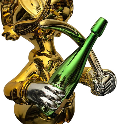 Moët & Chandon Champagne Duck Gold Chrome – Scultura Pop Art GF Exclusives