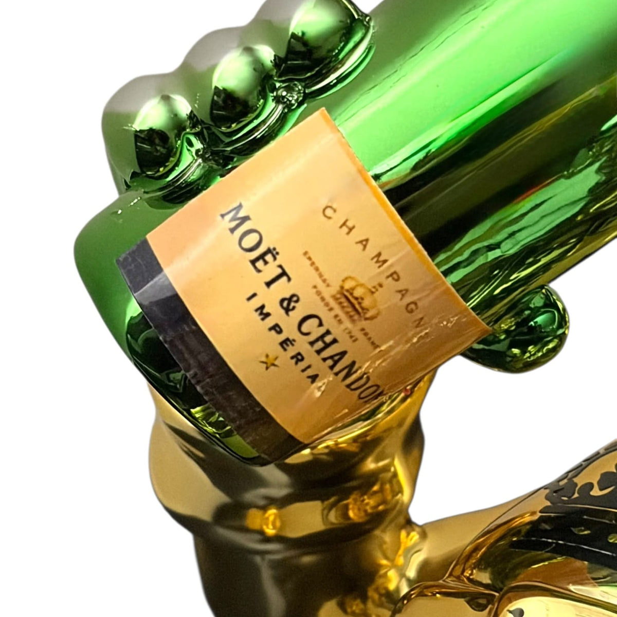 Moët & Chandon Champagne Duck Gold Chrome – Scultura Pop Art GF Exclusives