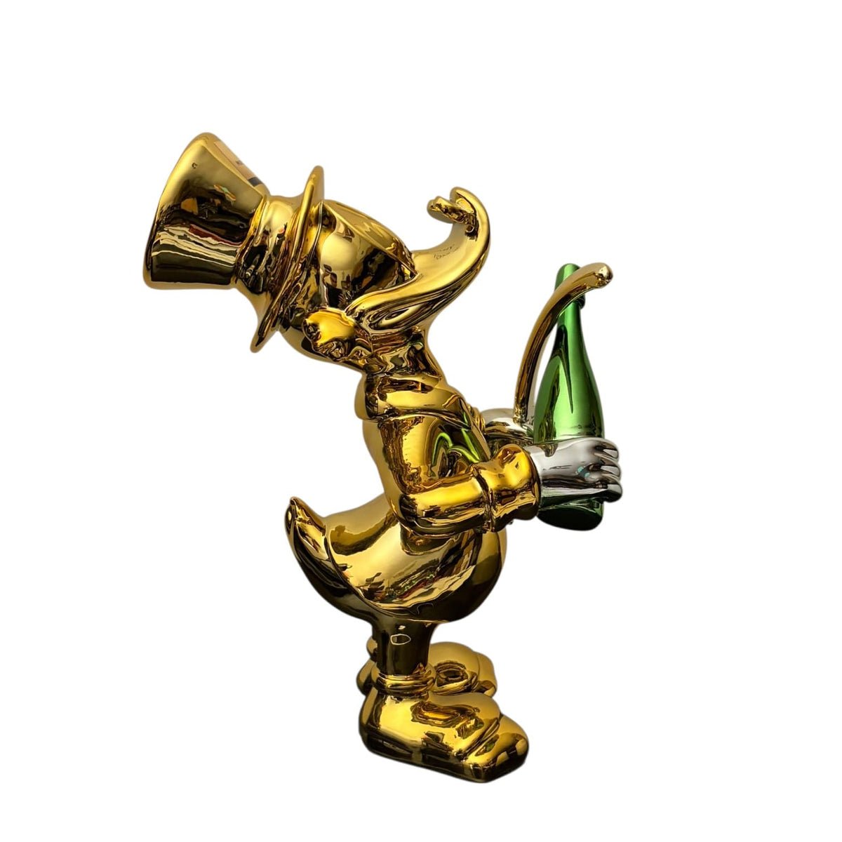 Moët & Chandon Champagne Duck Gold Chrome – Scultura Pop Art GF Exclusives