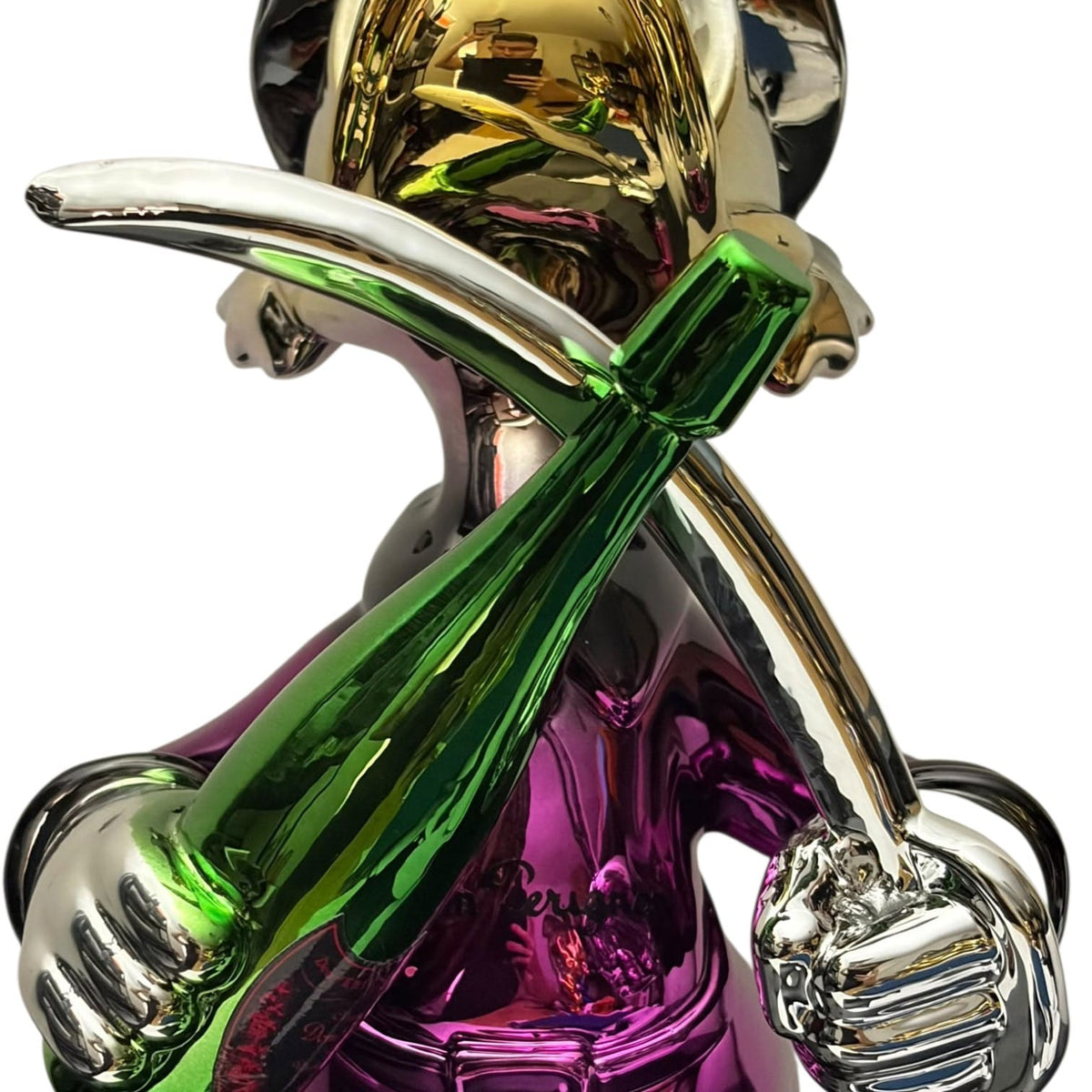 Dom Pérignon Champagne Duck Chrome Multicolor – Scultura Pop Art GF Exclusives