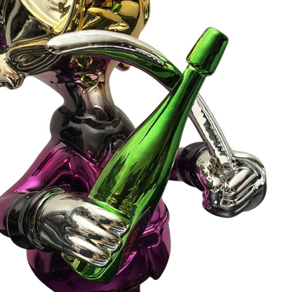 Dom Pérignon Champagne Duck Chrome Multicolor – Scultura Pop Art GF Exclusives