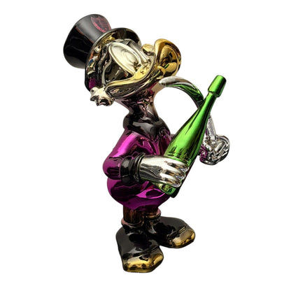Dom Pérignon Champagne Duck Chrome Multicolor – Scultura Pop Art GF Exclusives
