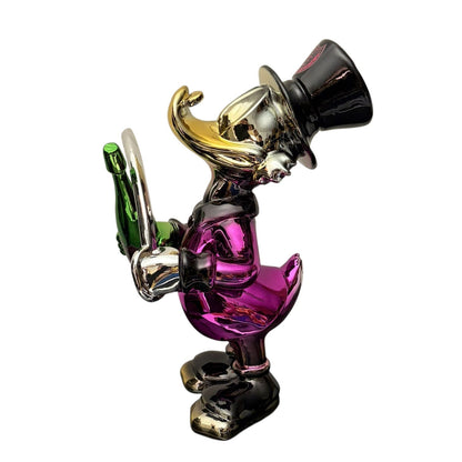 Dom Pérignon Champagne Duck Chrome Multicolor – Scultura Pop Art GF Exclusives
