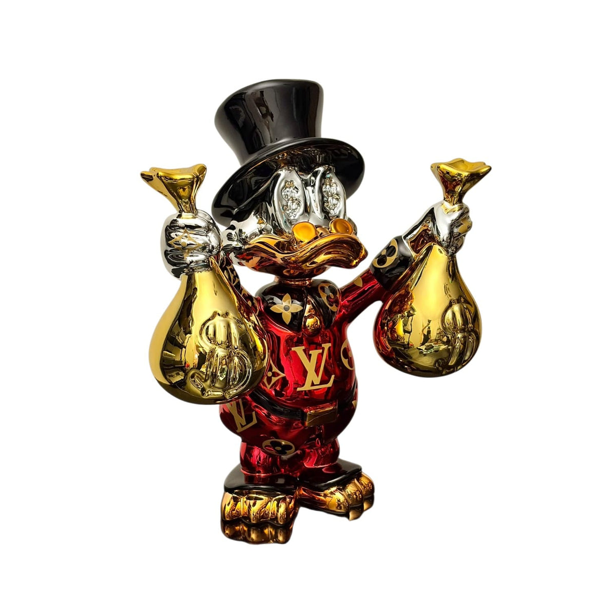 Louis Vuitton Money Bag Duck Red Chrome Gold – Scultura Pop Art GF Exclusives