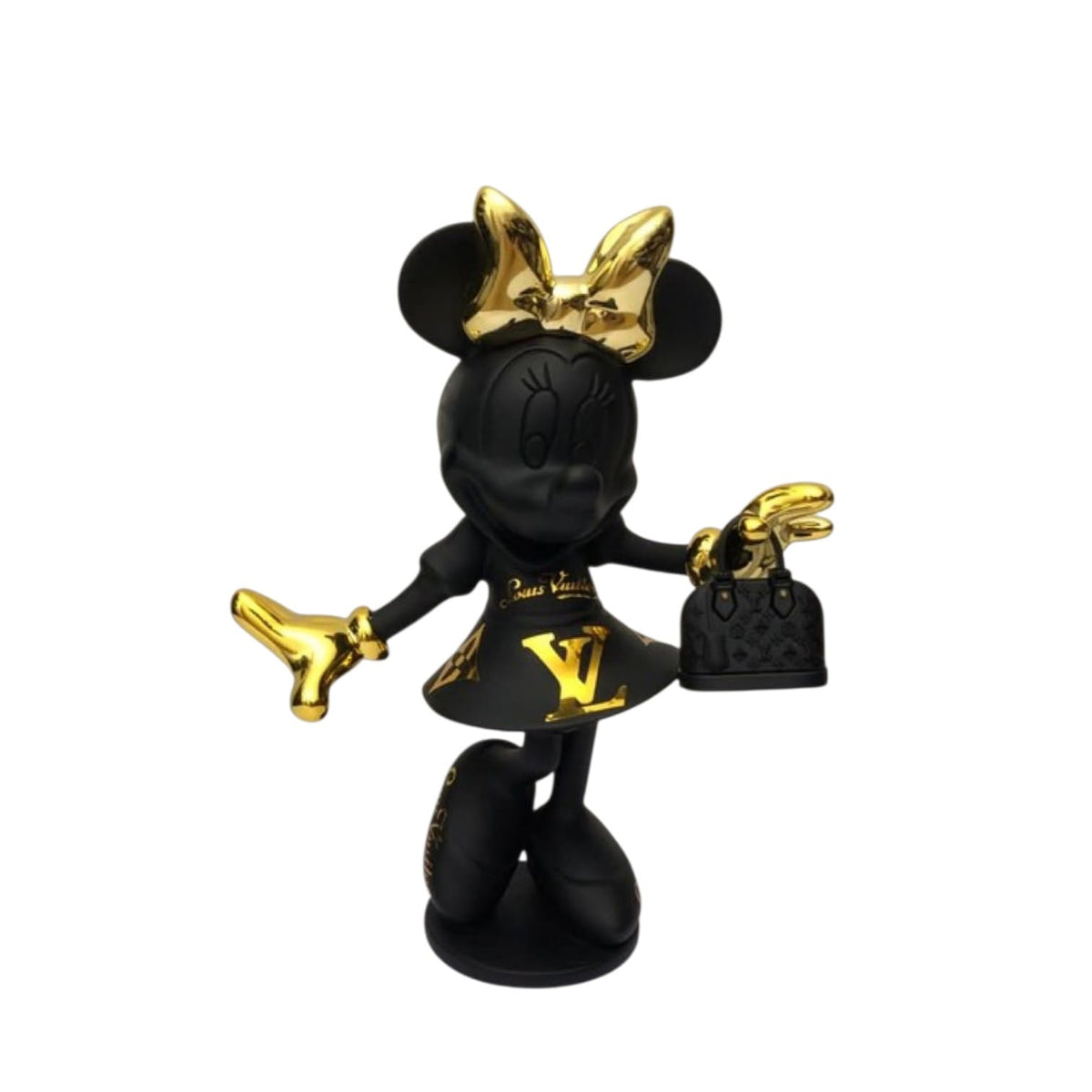 Louis Vuitton Minnie Mouse Black Gold – Scultura Pop Art GF Exclusives
