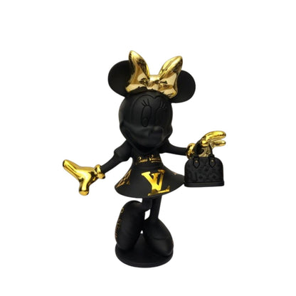 Louis Vuitton Minnie Mouse Black Gold – Scultura Pop Art GF Exclusives