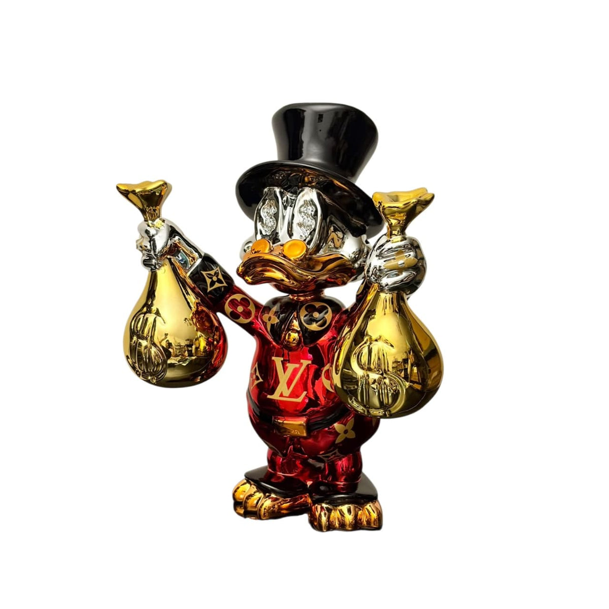 Louis Vuitton Money Bag Duck Red Chrome Gold – Scultura Pop Art GF Exclusives