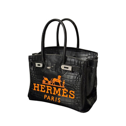 Hermès Birkin Bag Black Orange – Scultura Pop Art GF Exclusives
