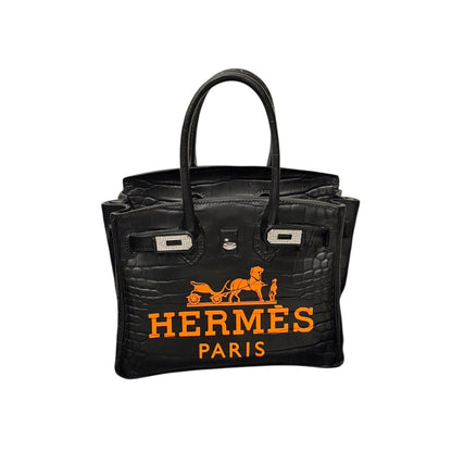 Hermès Birkin Bag Black Orange – Scultura Pop Art GF Exclusives