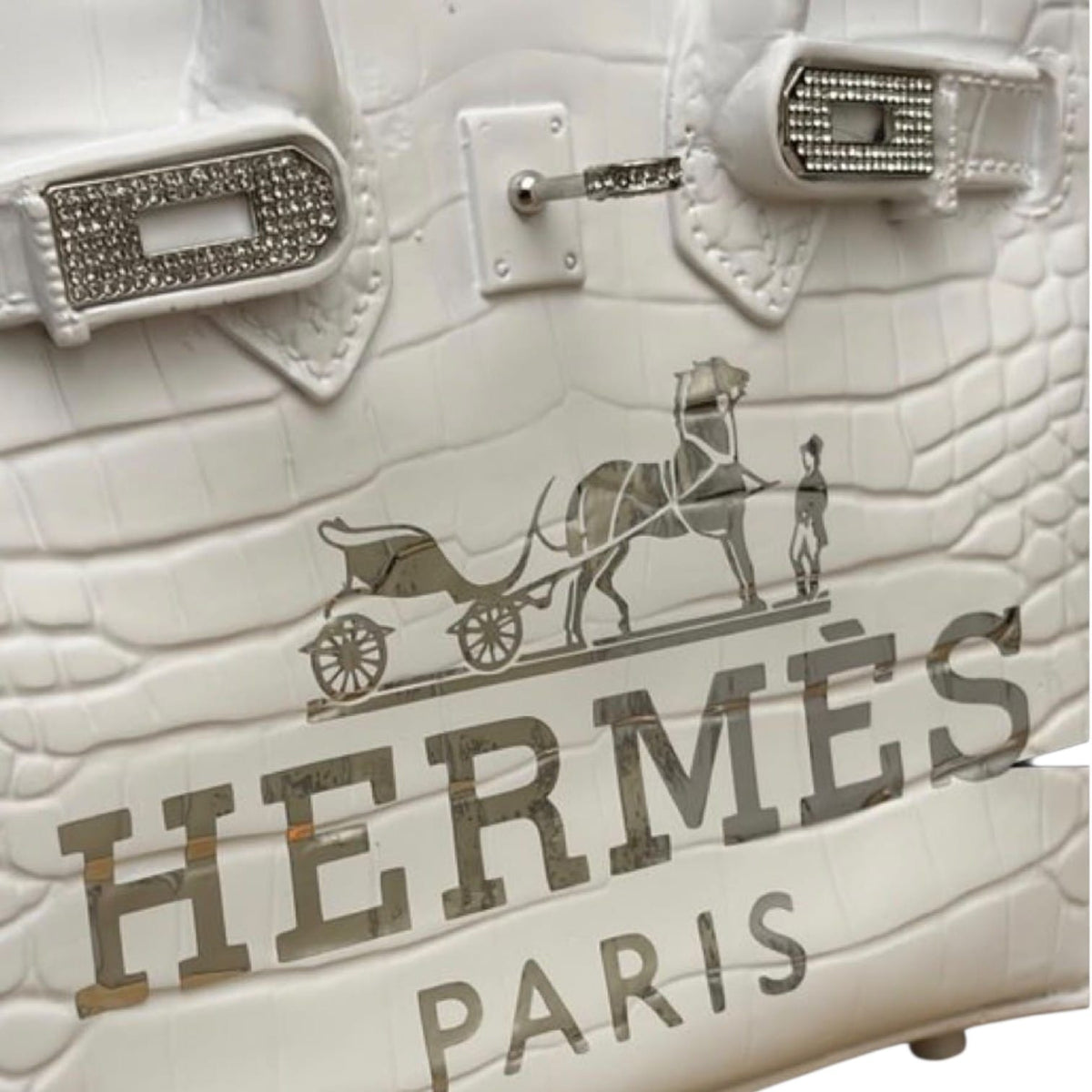 Hermès Birkin Bag White Silver – Scultura Pop Art GF Exclusives