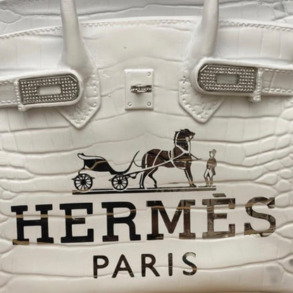 Hermès Birkin Bag White Silver – Scultura Pop Art GF Exclusives