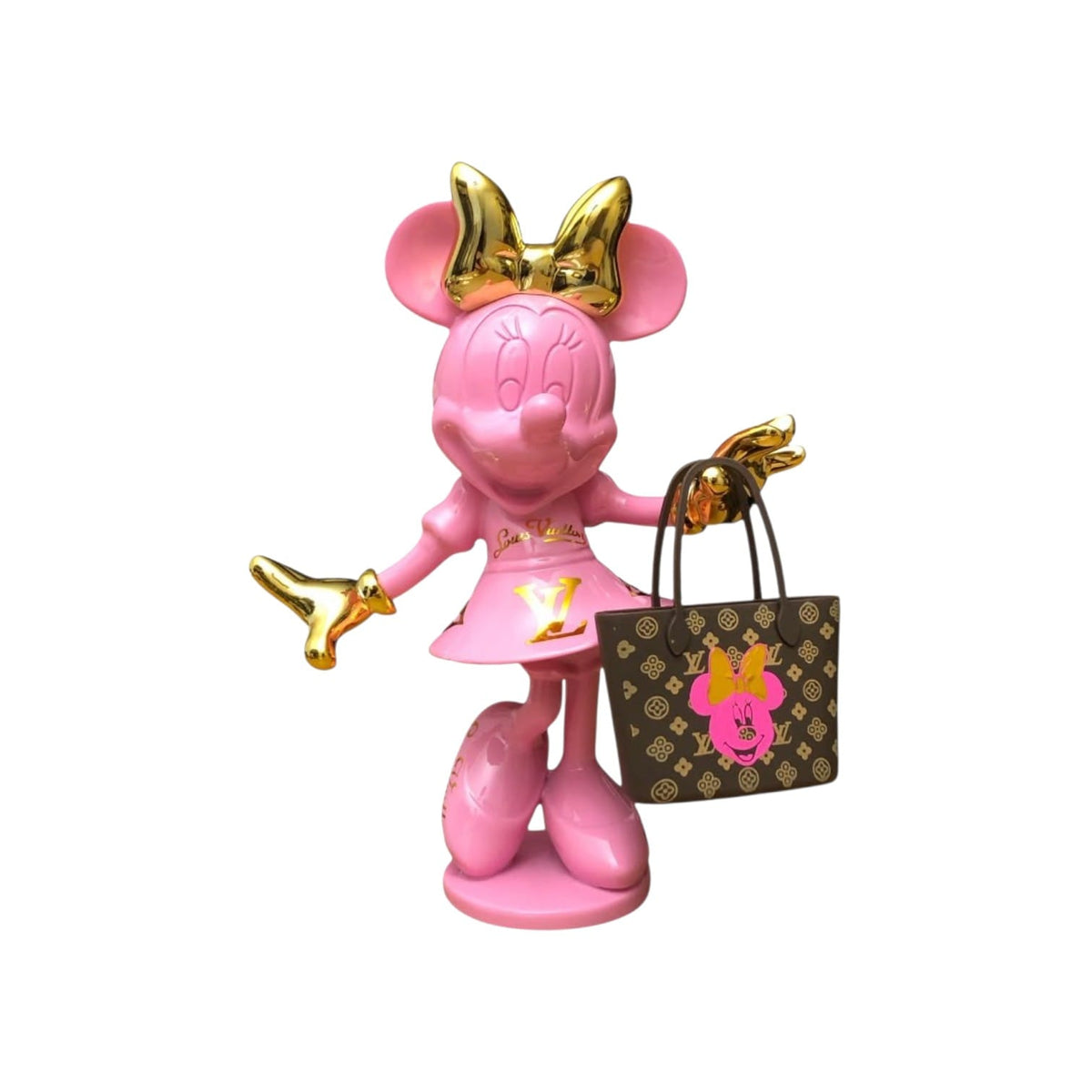 Louis Vuitton Minnie Mouse Pink Gold – Scultura Pop Art GF Exclusives