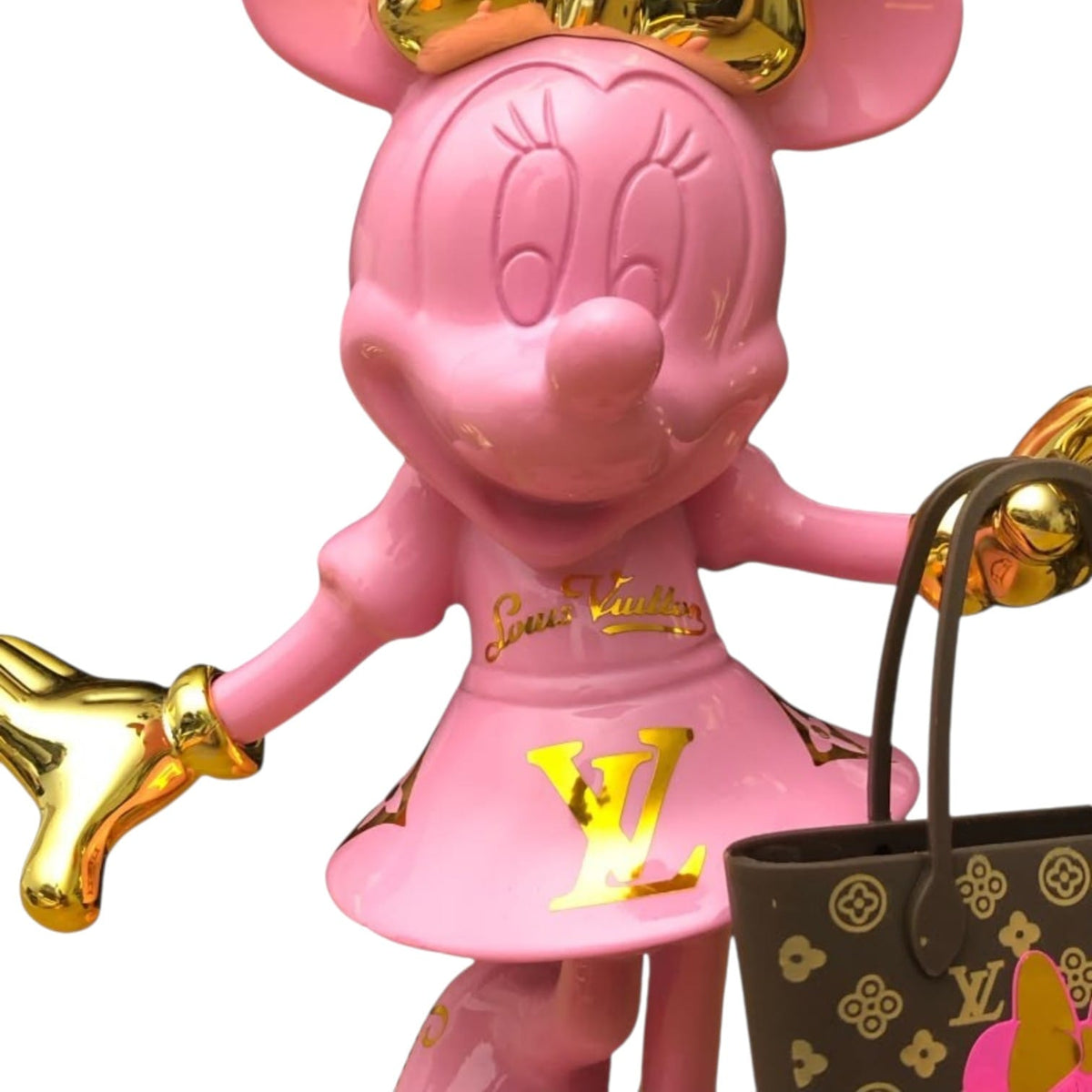 Louis Vuitton Minnie Mouse Pink Gold – Scultura Pop Art GF Exclusives