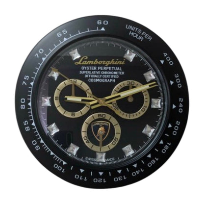 Orologio da Parete Lamborghini Daytona Nero Diamond