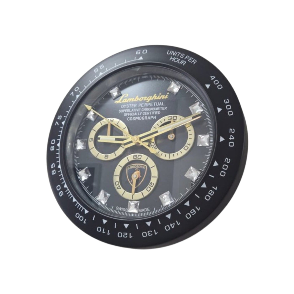 Orologio da Parete Lamborghini Daytona Nero Diamond