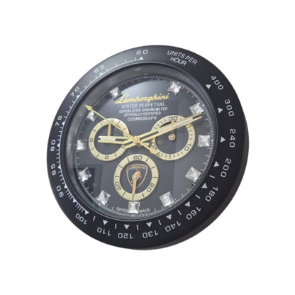 Orologio da Parete Lamborghini Daytona Nero Diamond