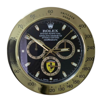 Orologio da Parete Rolex Daytona Ferrari Nero Oro