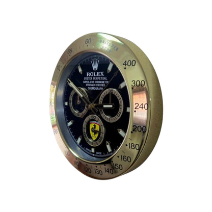 Orologio da Parete Rolex Daytona Ferrari Nero Oro