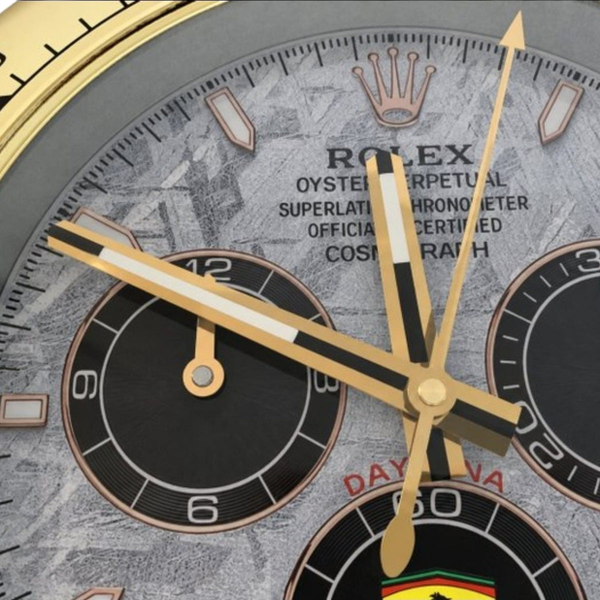 Orologio da Parete Rolex Daytona Meteorite Ferrari Oro