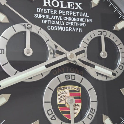 Orologio da Parete Rolex Daytona Porsche Nero Argento
