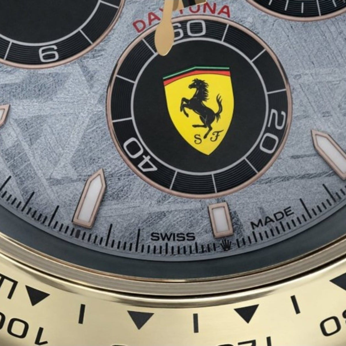 Orologio da Parete Rolex Daytona Meteorite Ferrari Oro