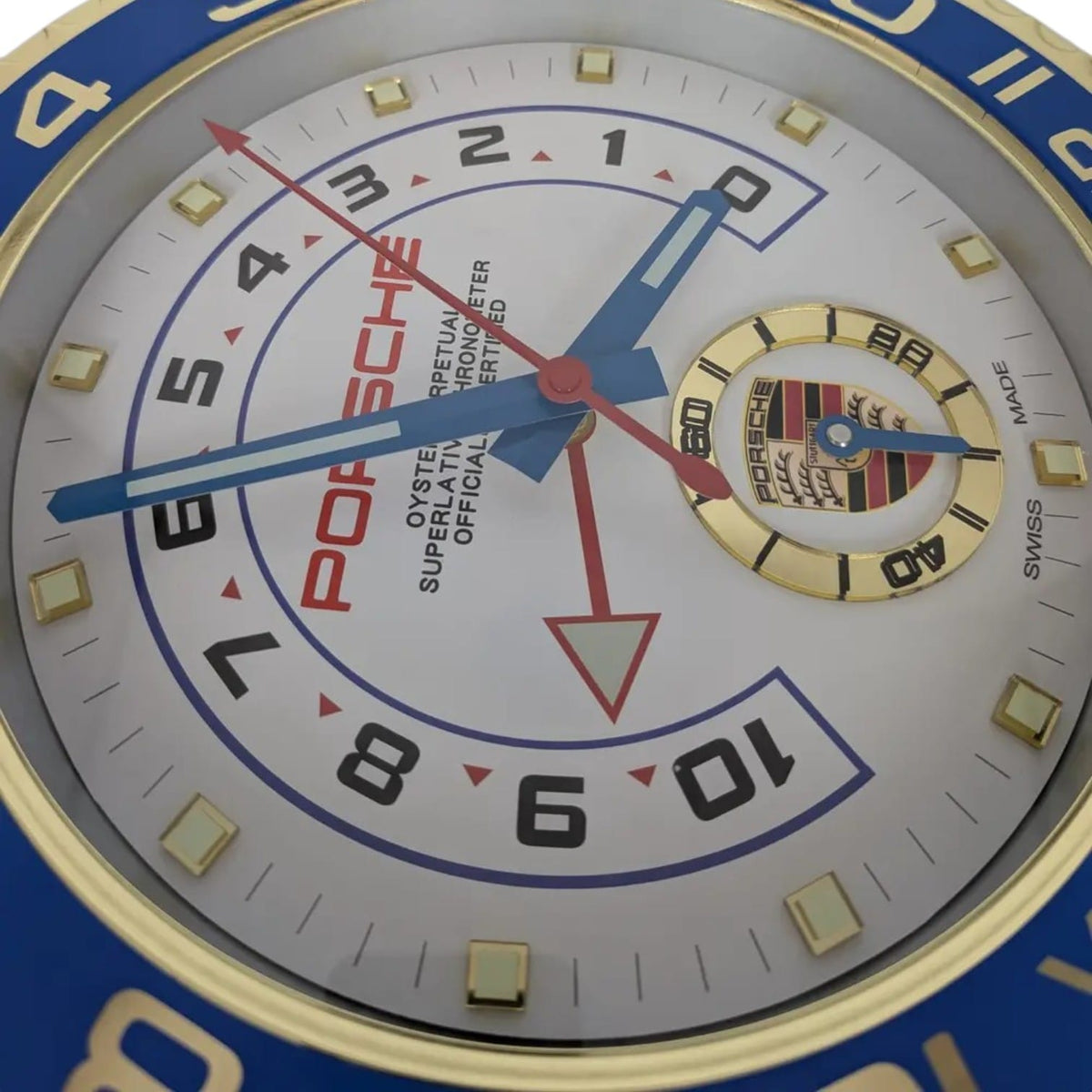 Orologio da Parete Porsche Yacht-Master II Blu Oro