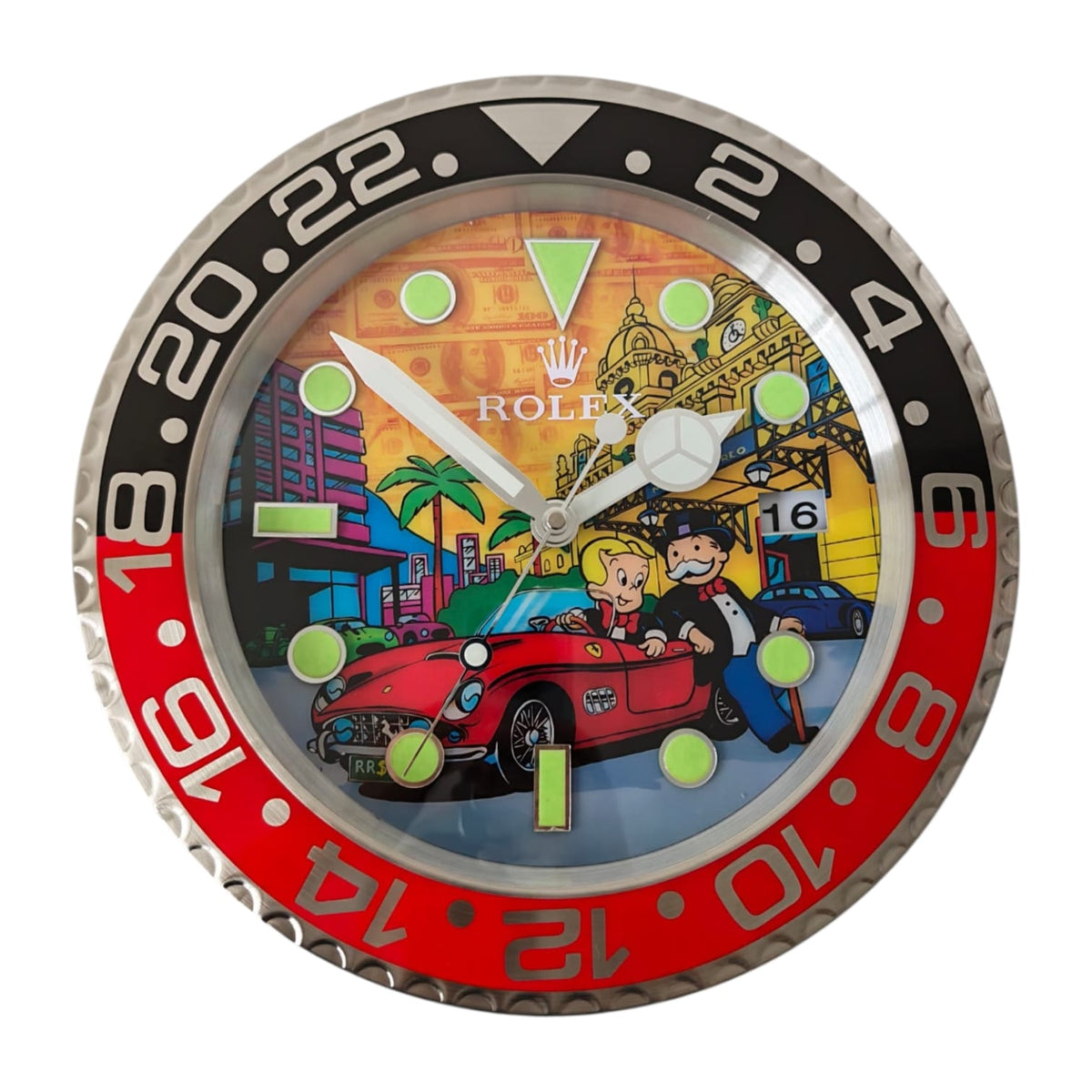 Orologio da Parete Pop Art – Monte Carlo in Ferrari 250 GT Gmt Edition