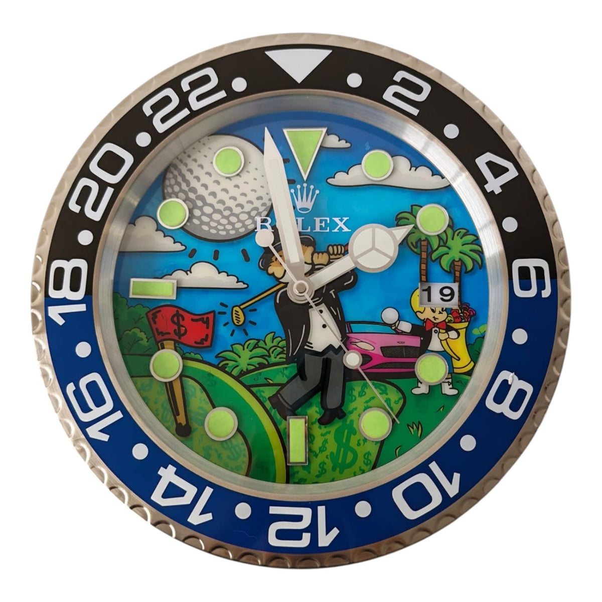 Orologio da Parete Pop Art – Golf Empire Monopoly Gmt Edition