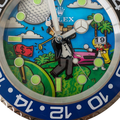 Orologio da Parete Pop Art – Golf Empire Monopoly Gmt Edition