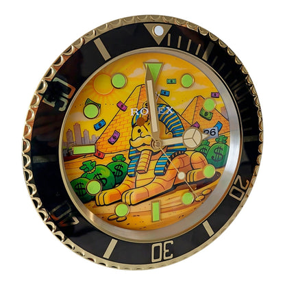Orologio da Parete Pop Art – Pharaoh Monopoly Gold Gmt Edition