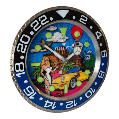 Orologio da Parete Pop Art – Napoli 911 Porsche Turbo Gmt Edition