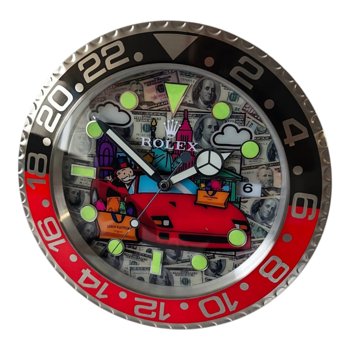 Orologio da Parete Pop Art – F40 Monopoly Billionaire Gmt Edition