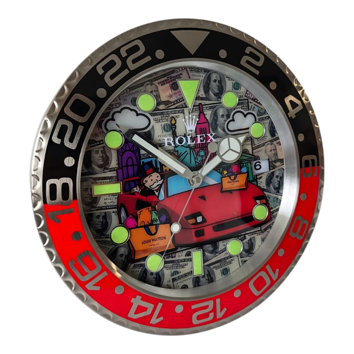 Orologio da Parete Pop Art – F40 Monopoly Billionaire Gmt Edition