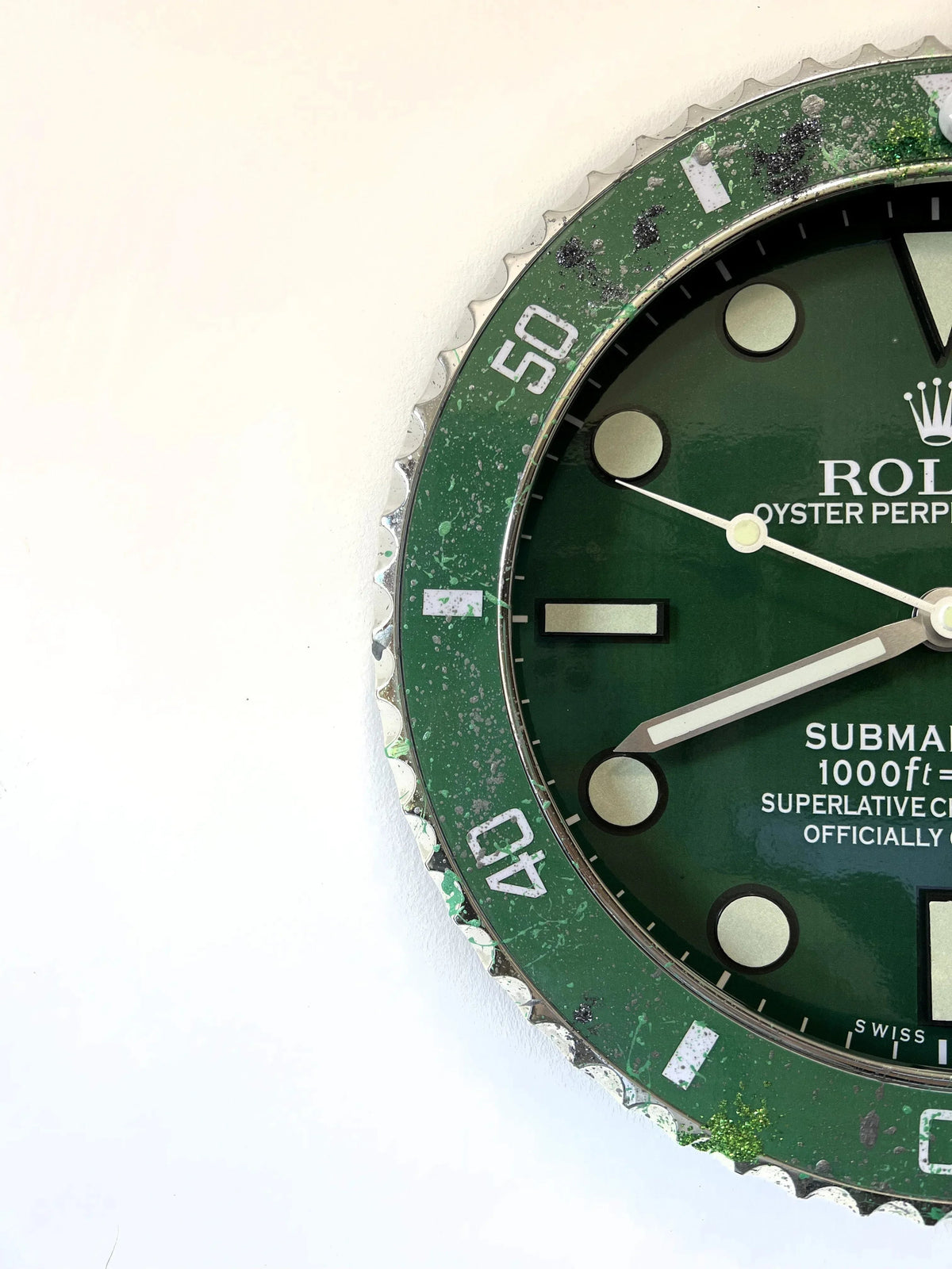 Orologio Classic Green Custom da Parete - Moon24