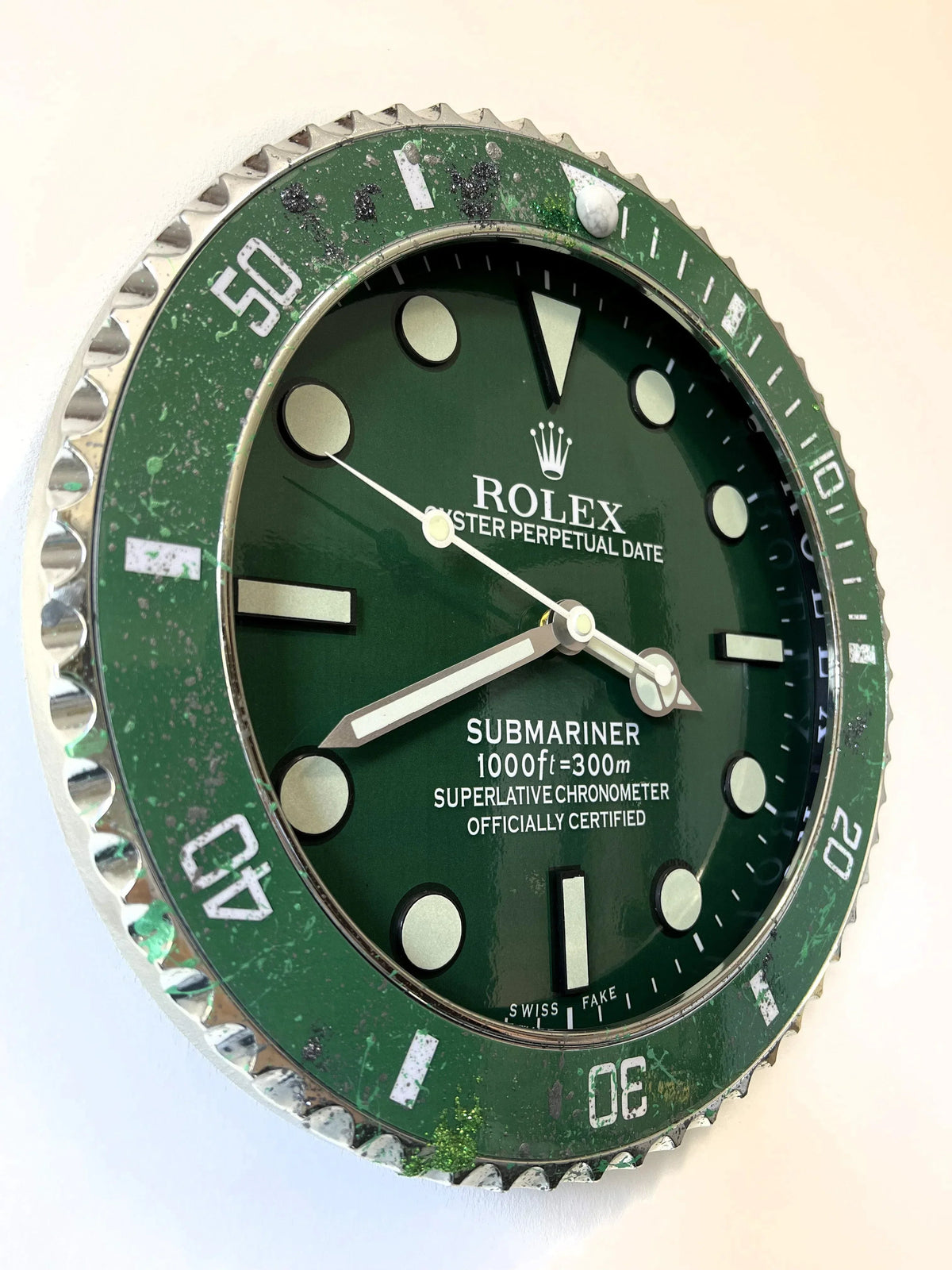 Orologio Classic Green Custom da Parete - Moon24