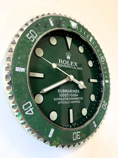 Orologio Classic Green Custom da Parete - Moon24