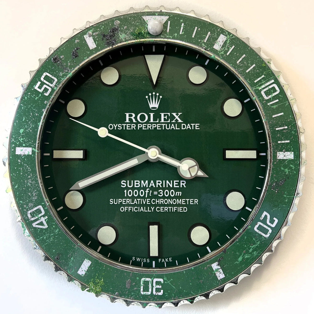 Orologio Classic Green Custom da Parete - Moon24