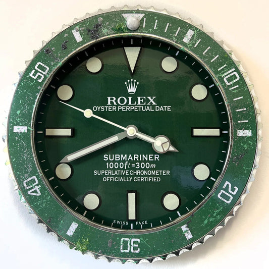 Orologio Classic Green Custom da Parete - Moon24