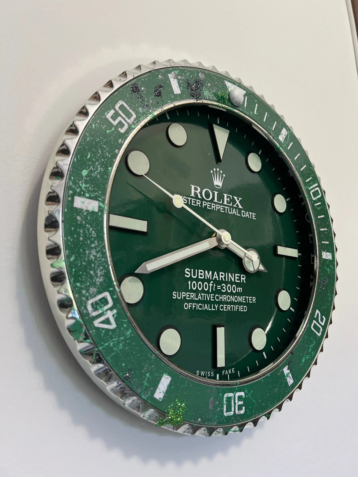 Orologio Classic Green Custom da Parete - Moon24