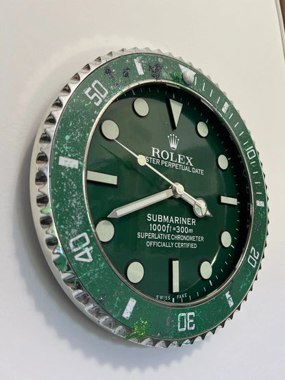 Orologio Classic Green Custom da Parete - Moon24