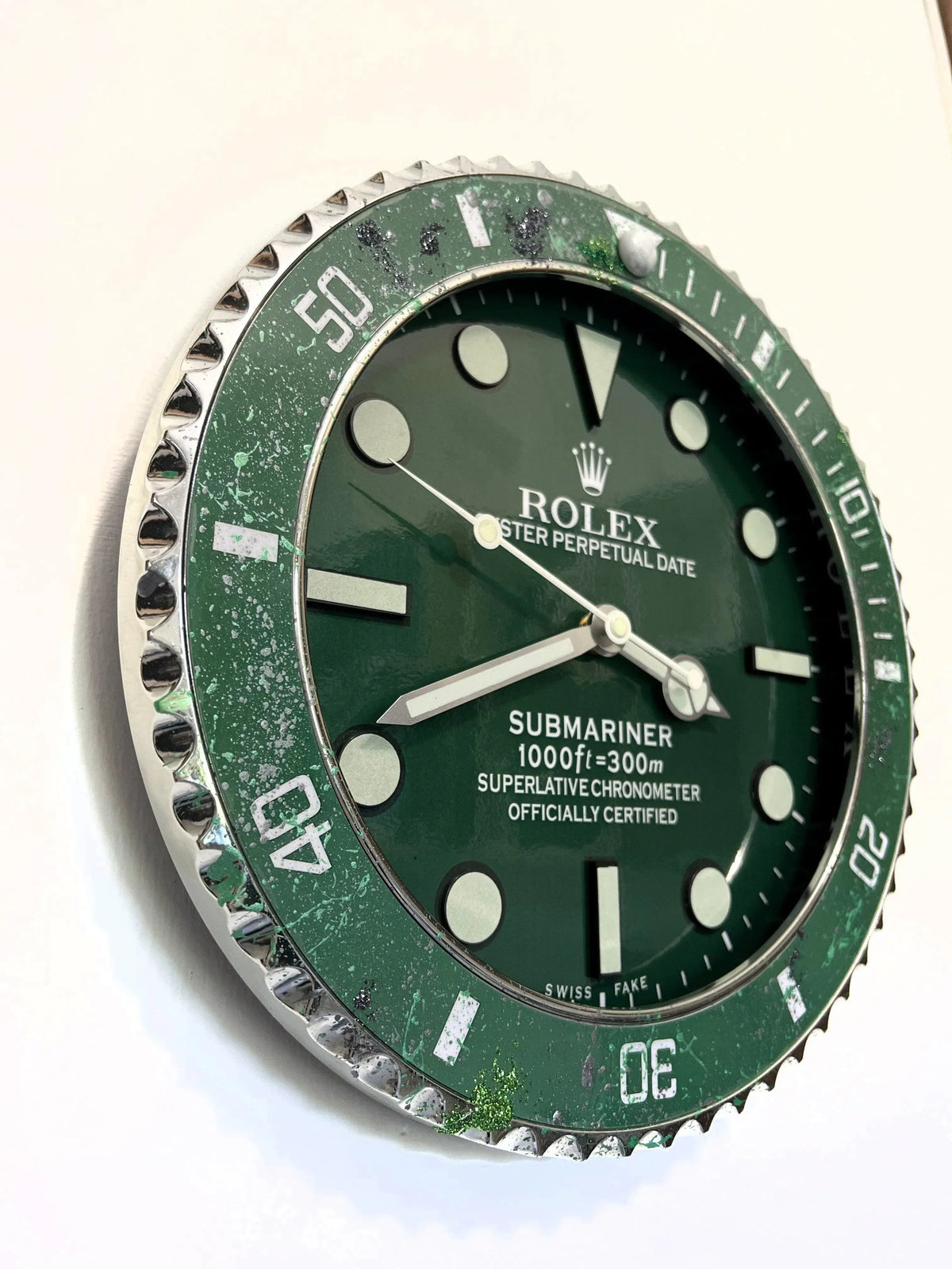 Orologio Classic Green Custom da Parete - Moon24