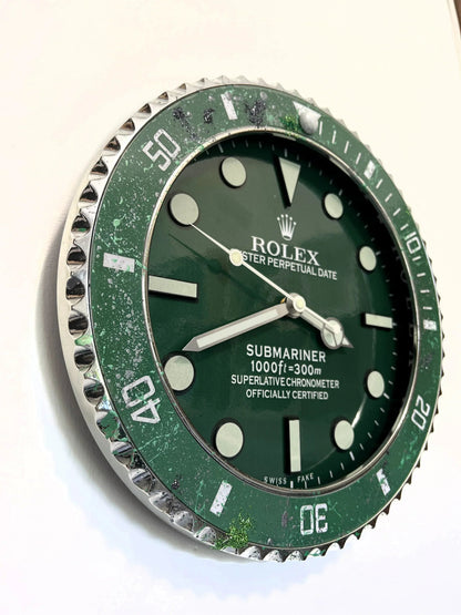 Orologio Classic Green Custom da Parete - Moon24