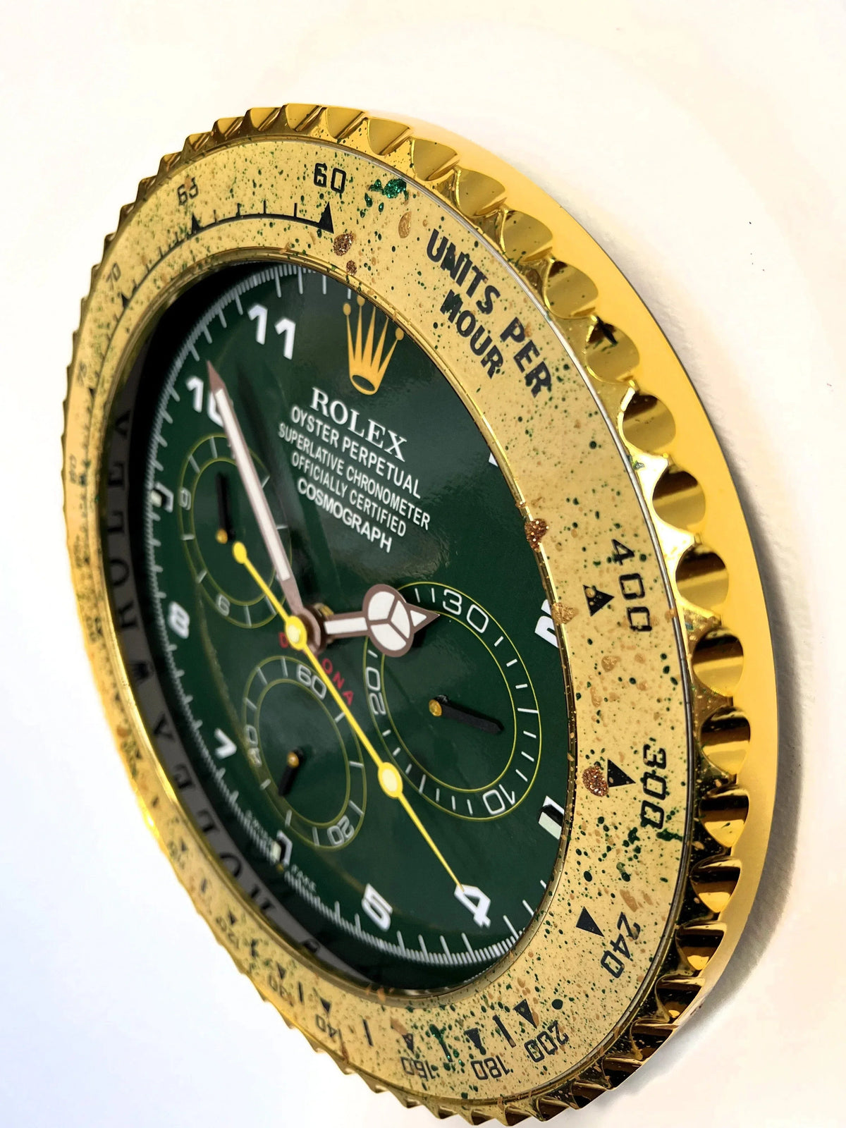 Orologio Green Gold Custom da Parete - Moon24