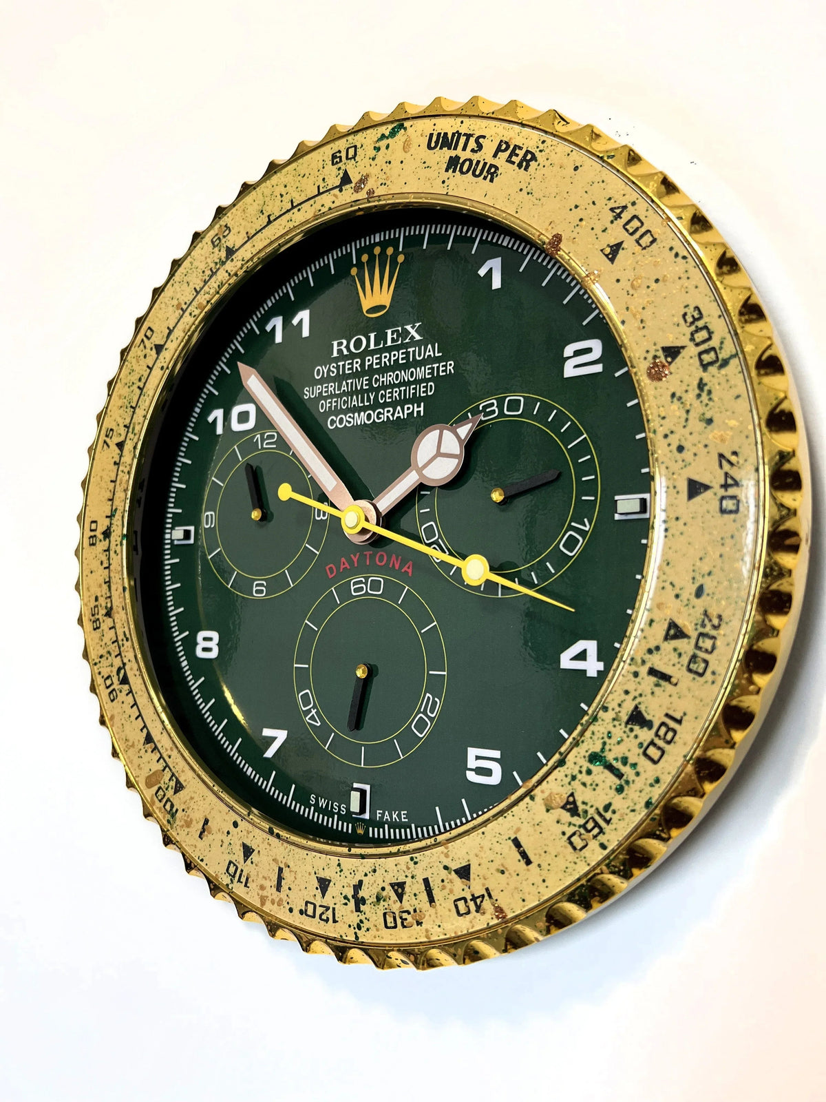 Orologio Green Gold Custom da Parete - Moon24